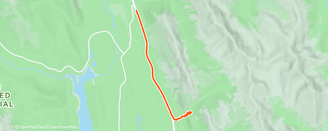 Map of the activity, Ice Climbing: Whitemans Falls