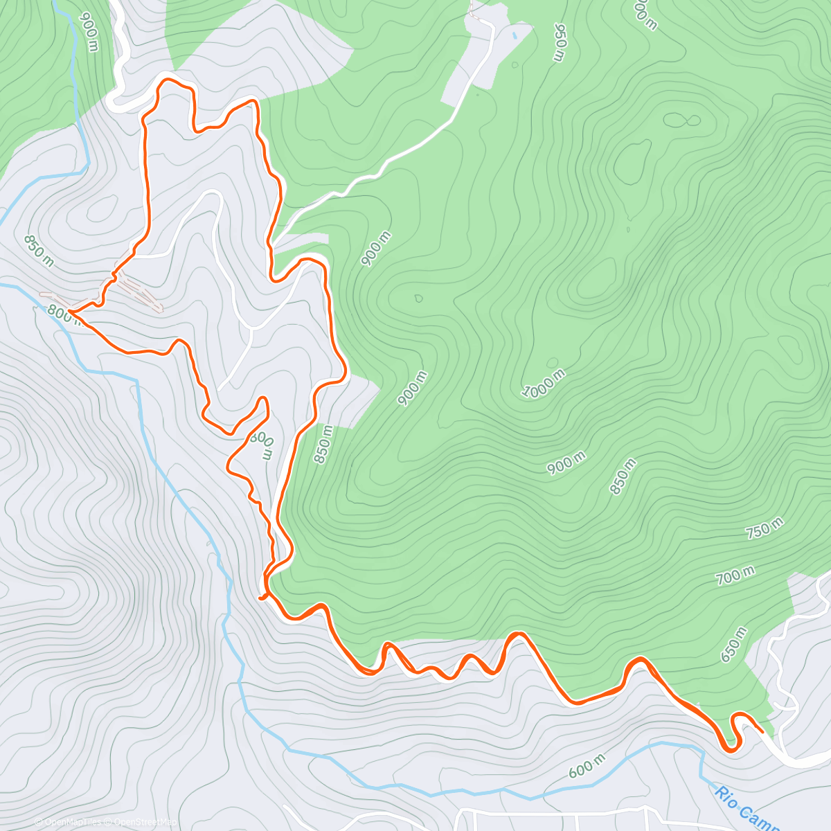 Map of the activity, 12⁰ Treino Noturno do PNI