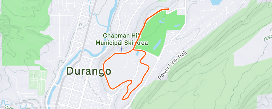Map of the activity, 1 🦌 stride
