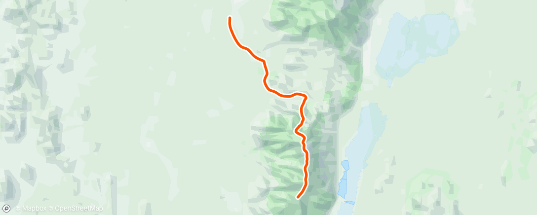 Map of the activity, Morning Hike