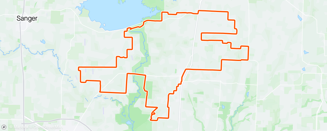 Map of the activity, Backroad Riding