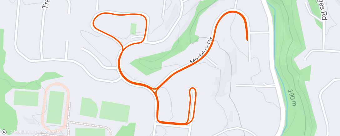 Map of the activity, Afternoon Walk