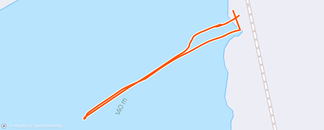 Mapa de la actividad (Дневной заплыв)