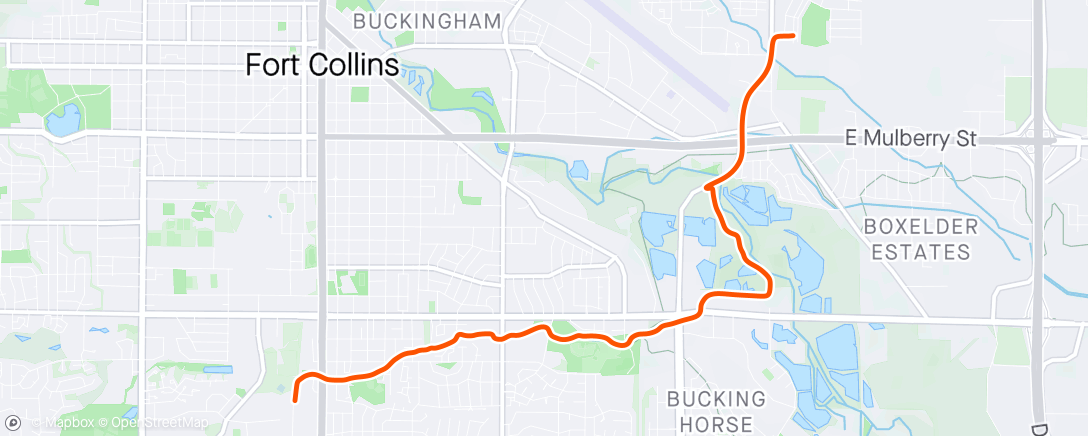 Map of the activity, Post-travel pedal for dinner (and family time!)
