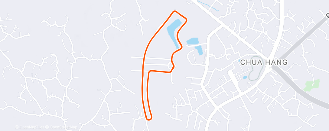 Map of the activity, Morning Run