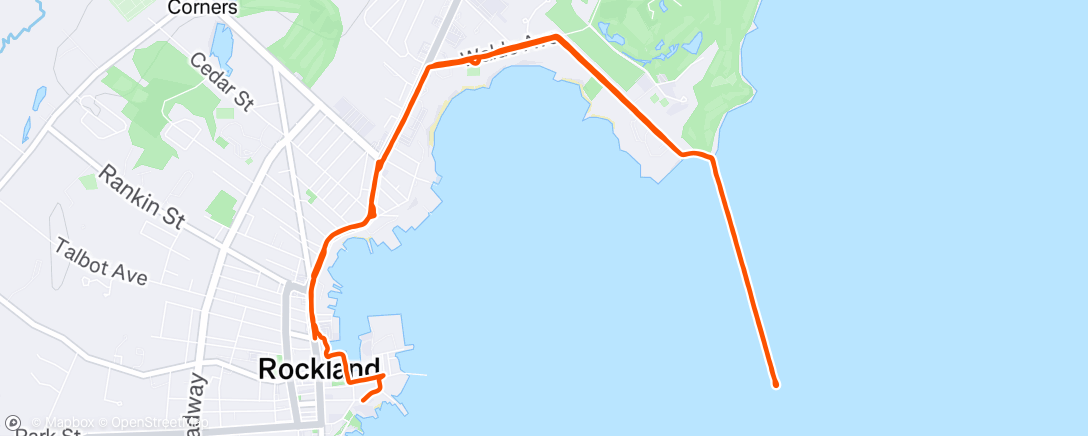 Map of the activity, Morning Trail Run