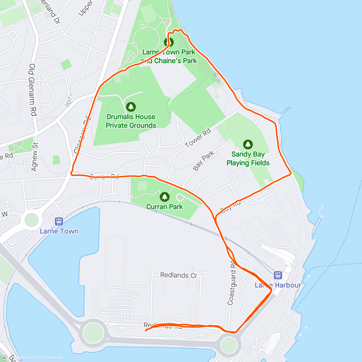 Map of the activity, Walk and Jog #3