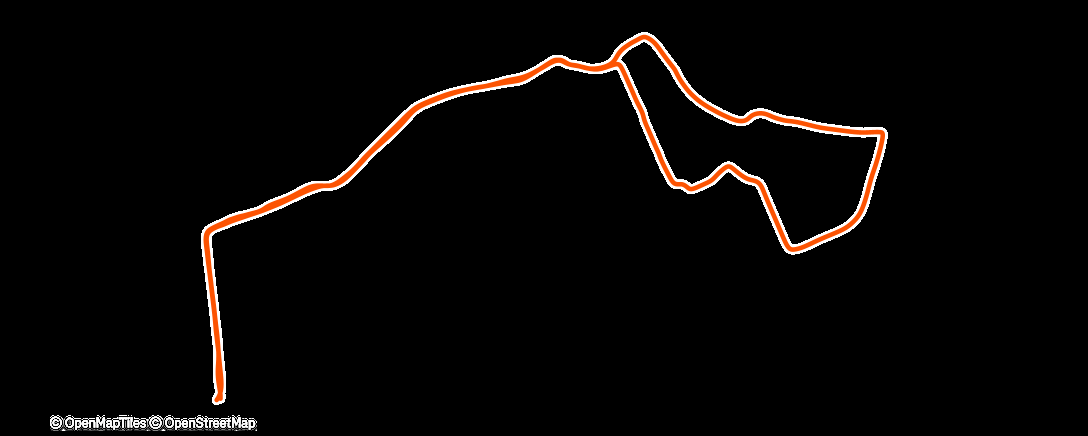 Map of the activity, Wanderung am Morgen