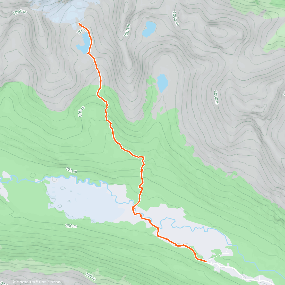 Map of the activity, Glacier Vinciguerra - Ushuaia