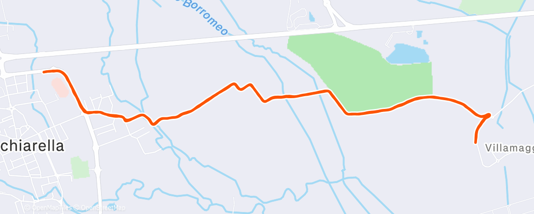 Map of the activity, Morning Run