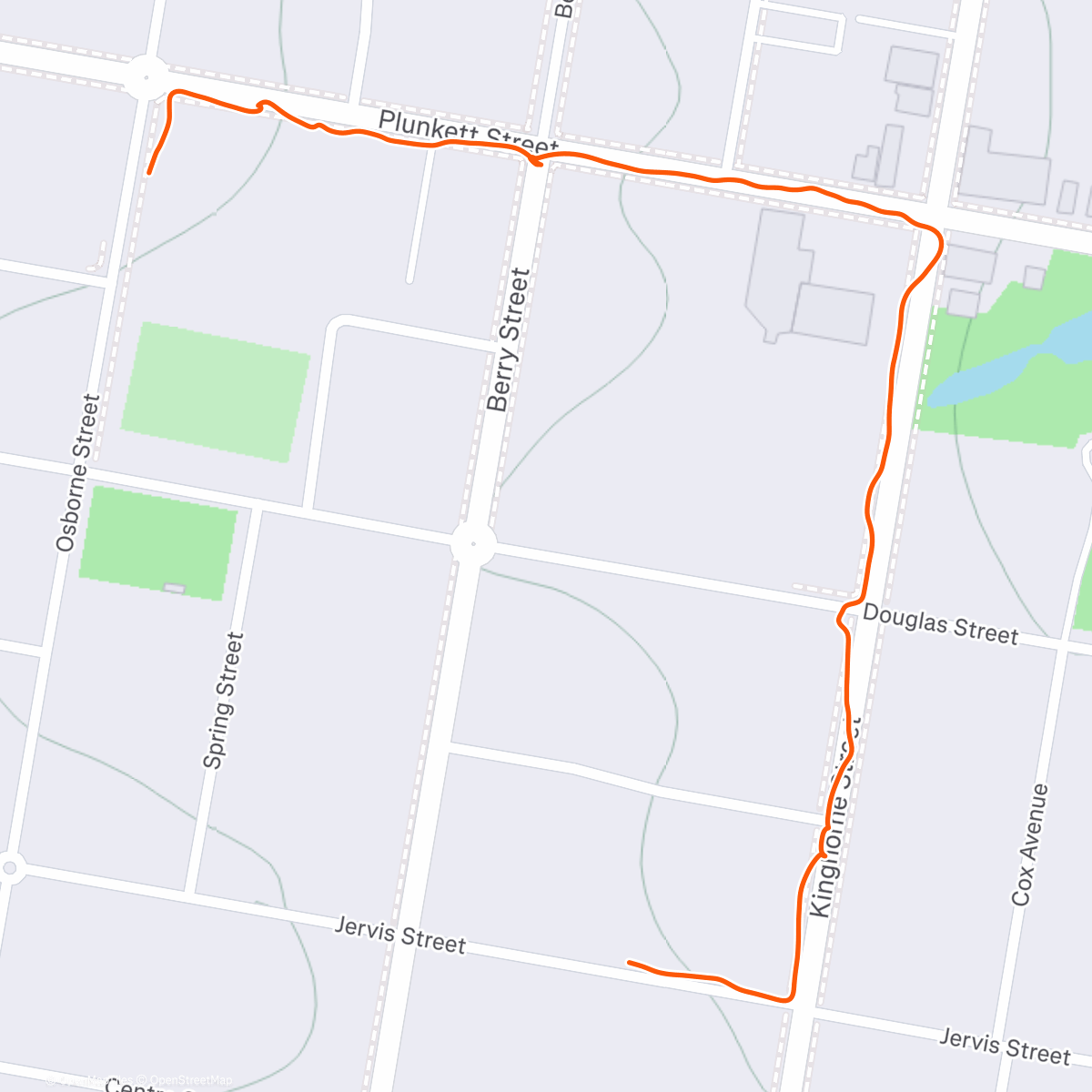 Map of the activity, Day 15 - beating the rain