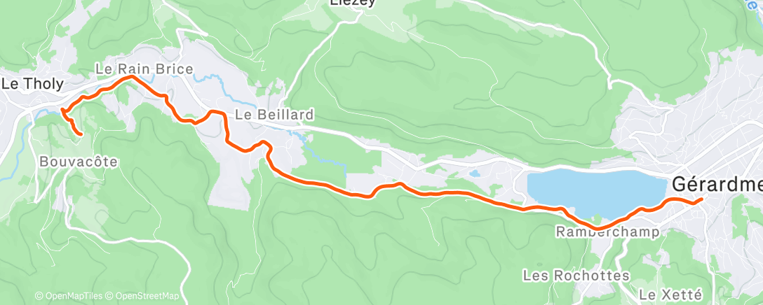 Карта физической активности (Trail le midi)