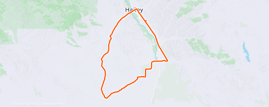 Map of the activity, Christmas gravel