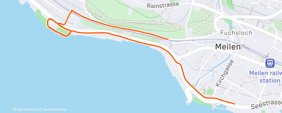 Map of the activity, Lauf am Nachmittag