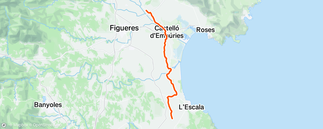 Map of the activity, Fahrt am Nachmittag