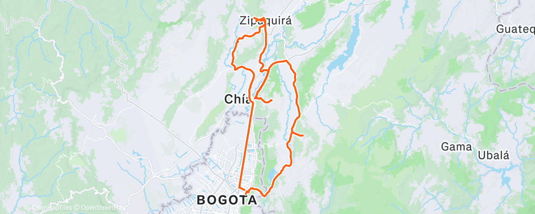 Map of the activity, Morning Ride