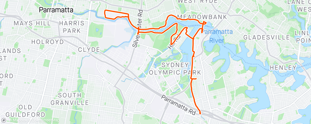 Map of the activity, Morning Ride Around
