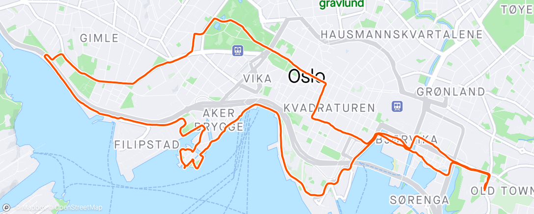 Map of the activity, Morgentur med lillebror