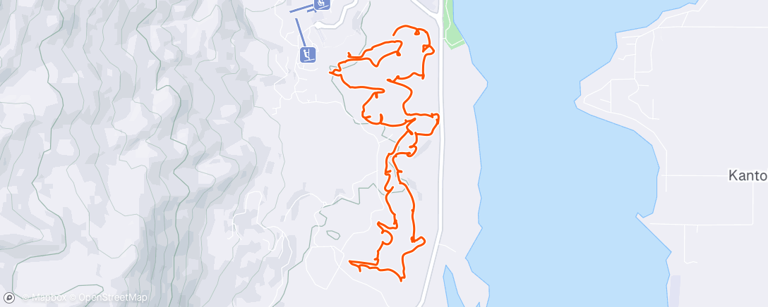 Map of the activity, Morning Golf