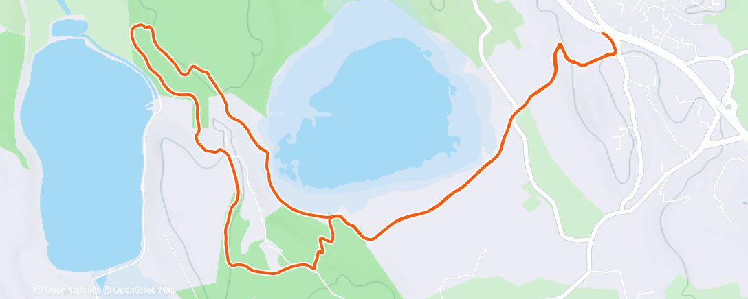 Map of the activity, Morning Walk