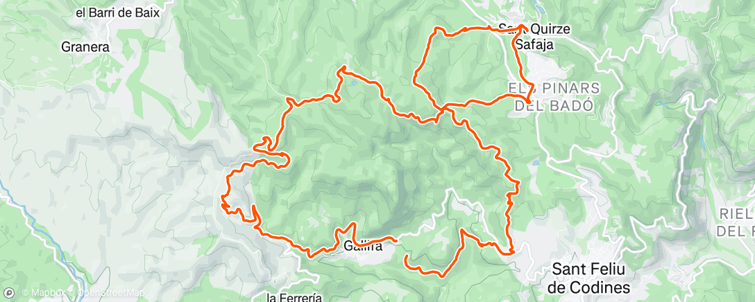Mappa dell'attività Bicicleta de montaña matutina