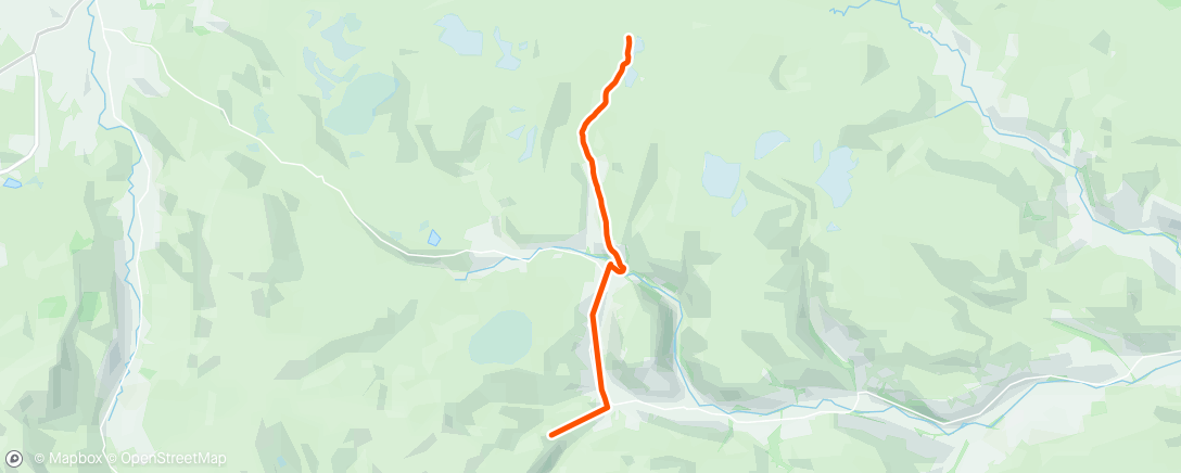 Map of the activity, Tan hill return.