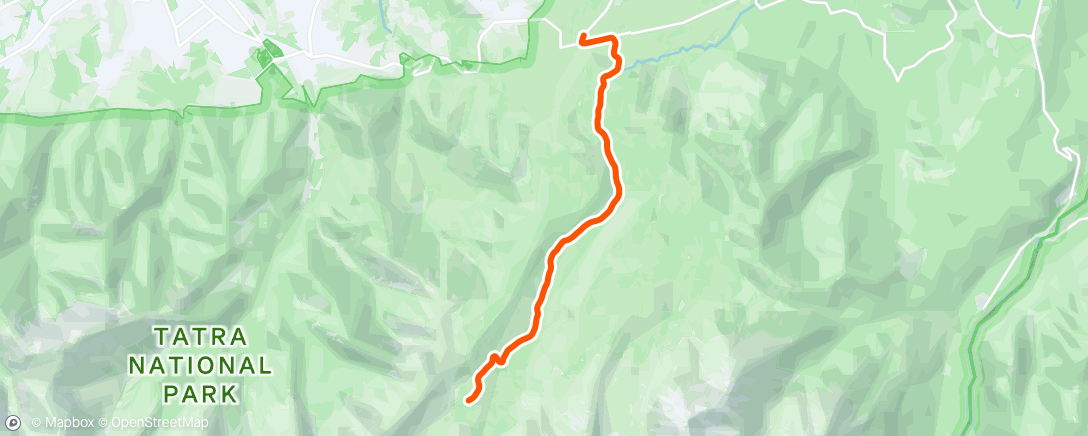 Map of the activity, Morning Hike