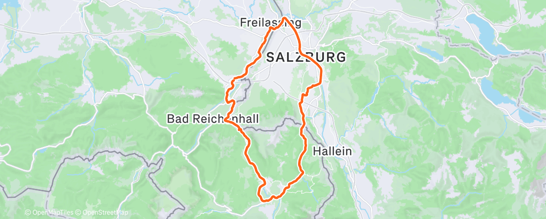 Map of the activity, Lunch Ride