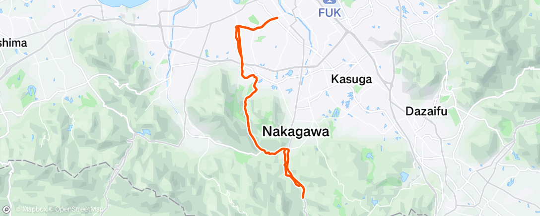 Map of the activity, 朝のライド