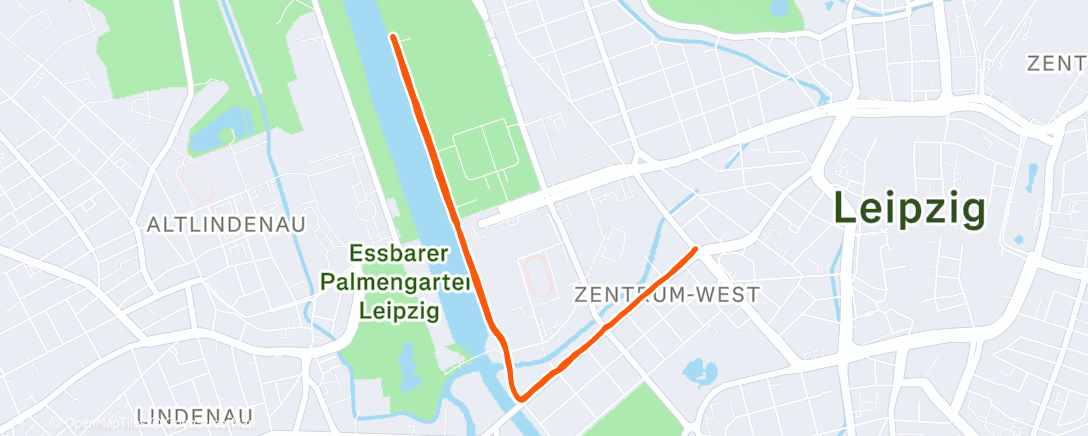 Карта физической активности (Nachtlauf)