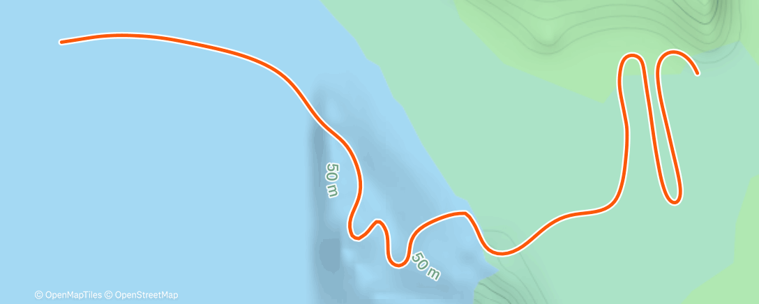 Map of the activity, Zwift - Volcano Flat in Watopia