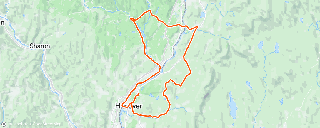 Map of the activity, Afternoon Ride