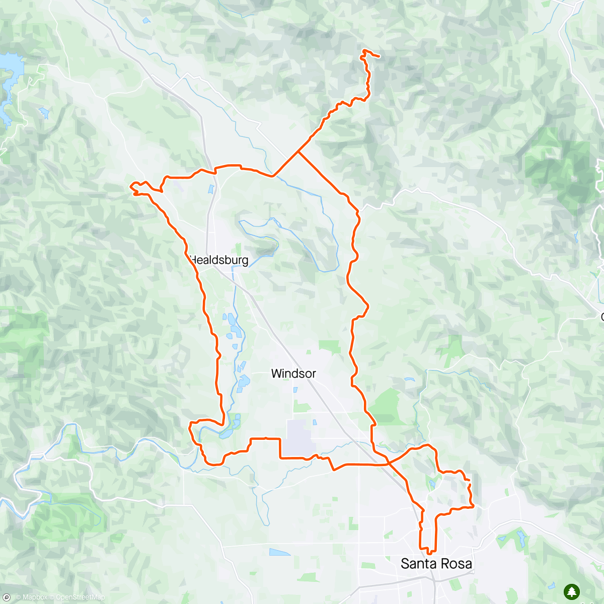 Map of the activity, Nor Cal Thanksgiving Ride 🦃🦃🦃