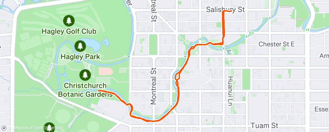 Map of the activity, Chasing the river