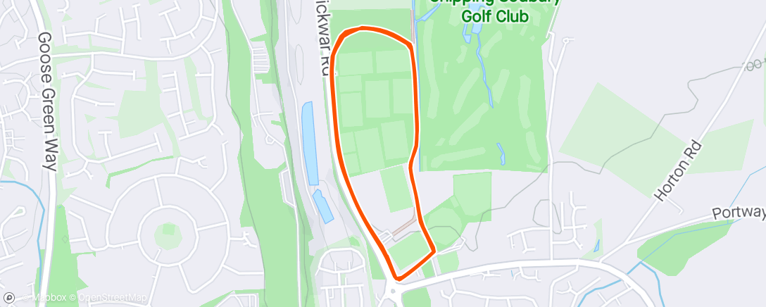 Map of the activity, parkrun no. 152, Chipping Sodbury event 435