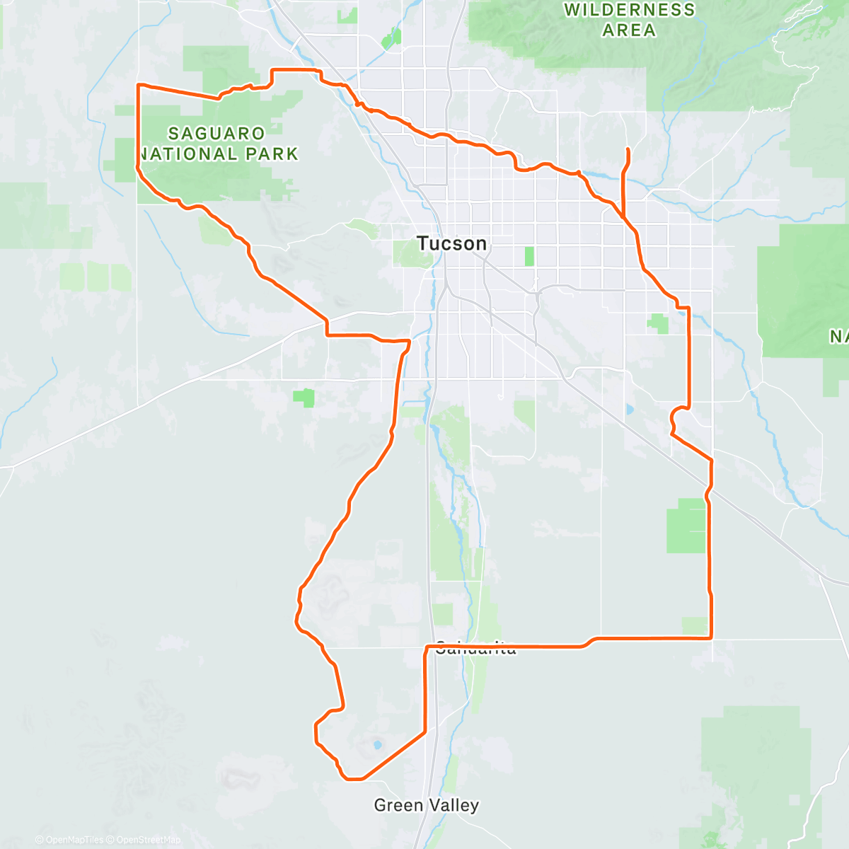 Map of the activity, Morning Ride