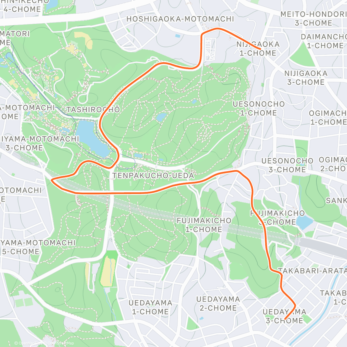 Map of the activity, Bike Check