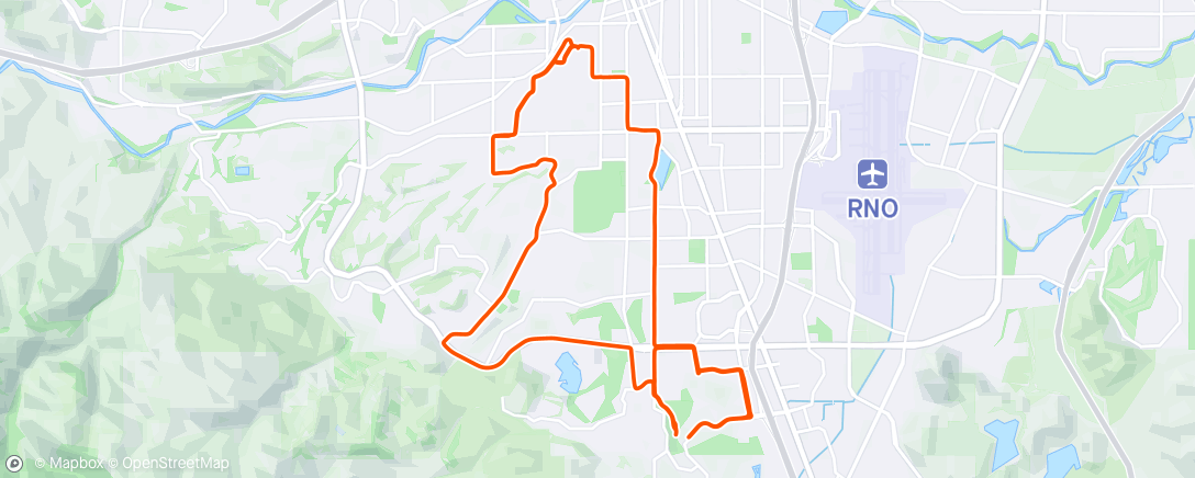 Map of the activity, Broke chain, had to coast home and swap bikes