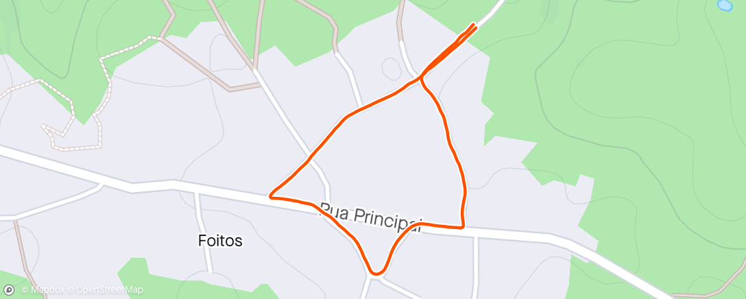 Map of the activity, Caminhada da Ti Maria