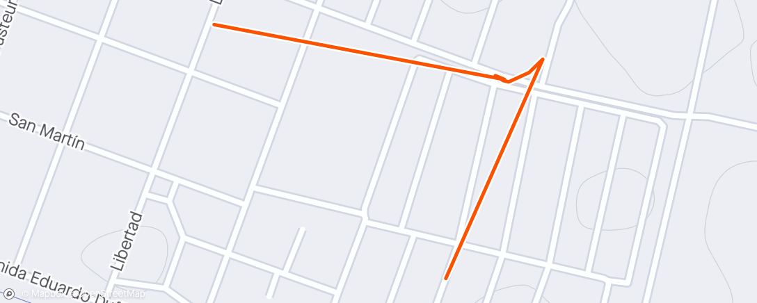 Mappa dell'attività Carrera vespertina