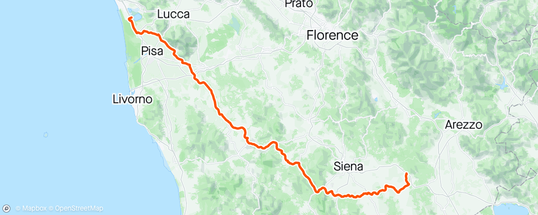 Map of the activity, Giro d‘Italia - Stage 6
