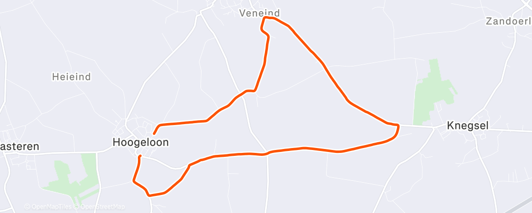 Map of the activity, Ochtendloop