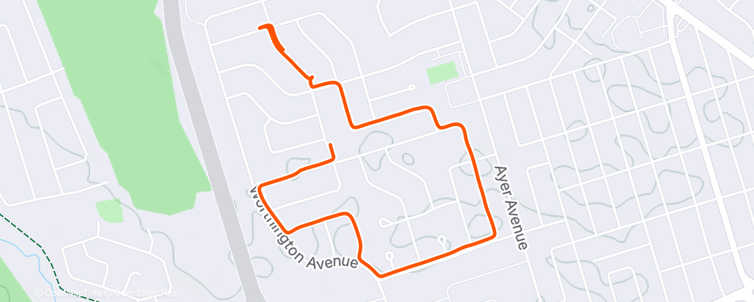 Map of the activity, Lunch Walk