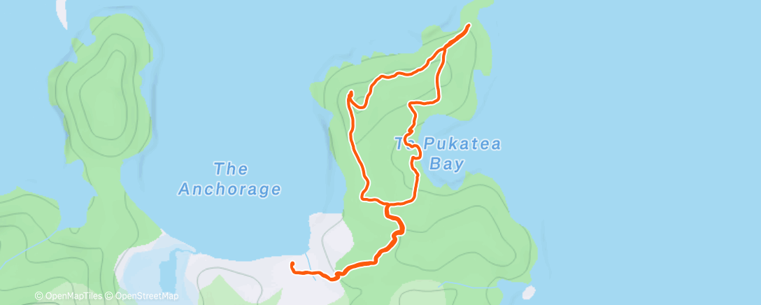 Map of the activity, Afternoon Hike