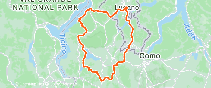 Route map of Albizzate Loop