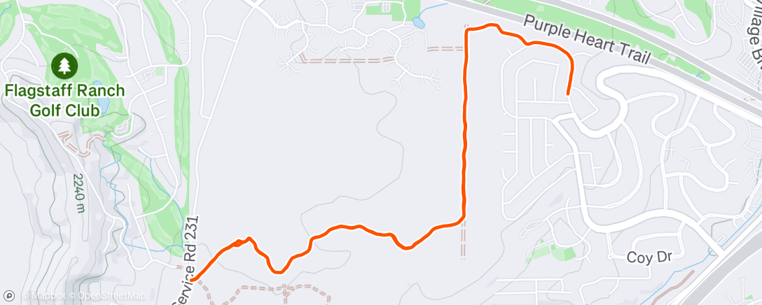 Map of the activity, Scoping out some of the Sedona canyons 125 course :)