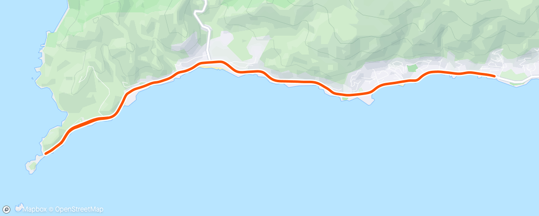 Map of the activity, Fartlek Ajaccien