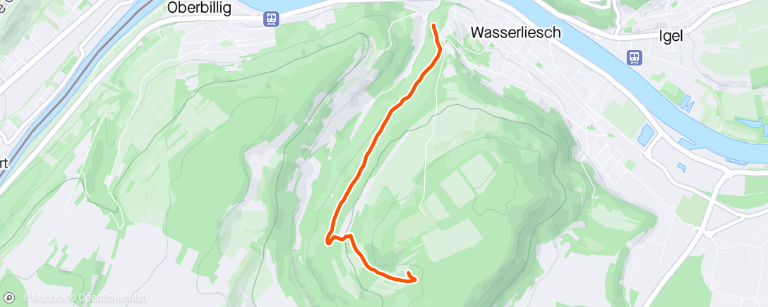Map of the activity, Spaziergang am Nachmittag