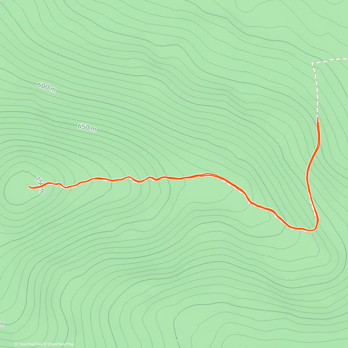 Map of the activity, Mount Hassell