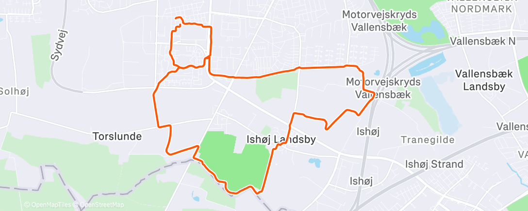 Карта физической активности (Afternoon Run)